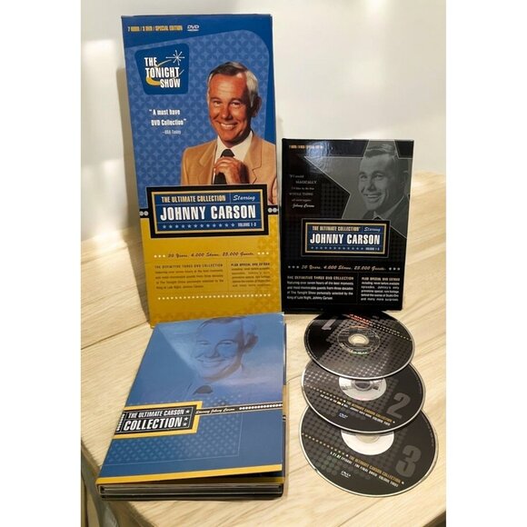 Johnny Carson Ultimate Collection 3 DVD Set The Tonight Show Long Box 7 Hours - Picture 1 of 8